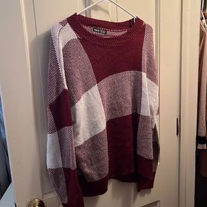 geometric sweater